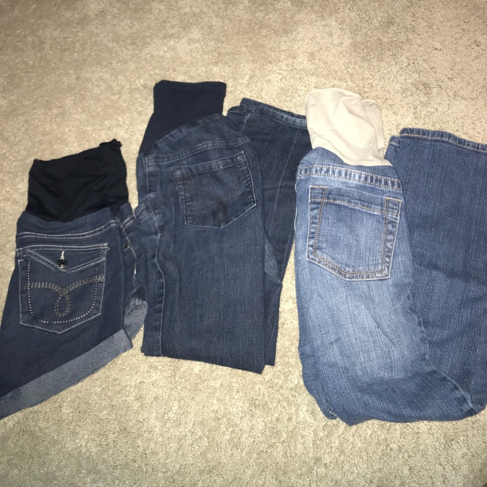 Maternity jean pant and short bundle